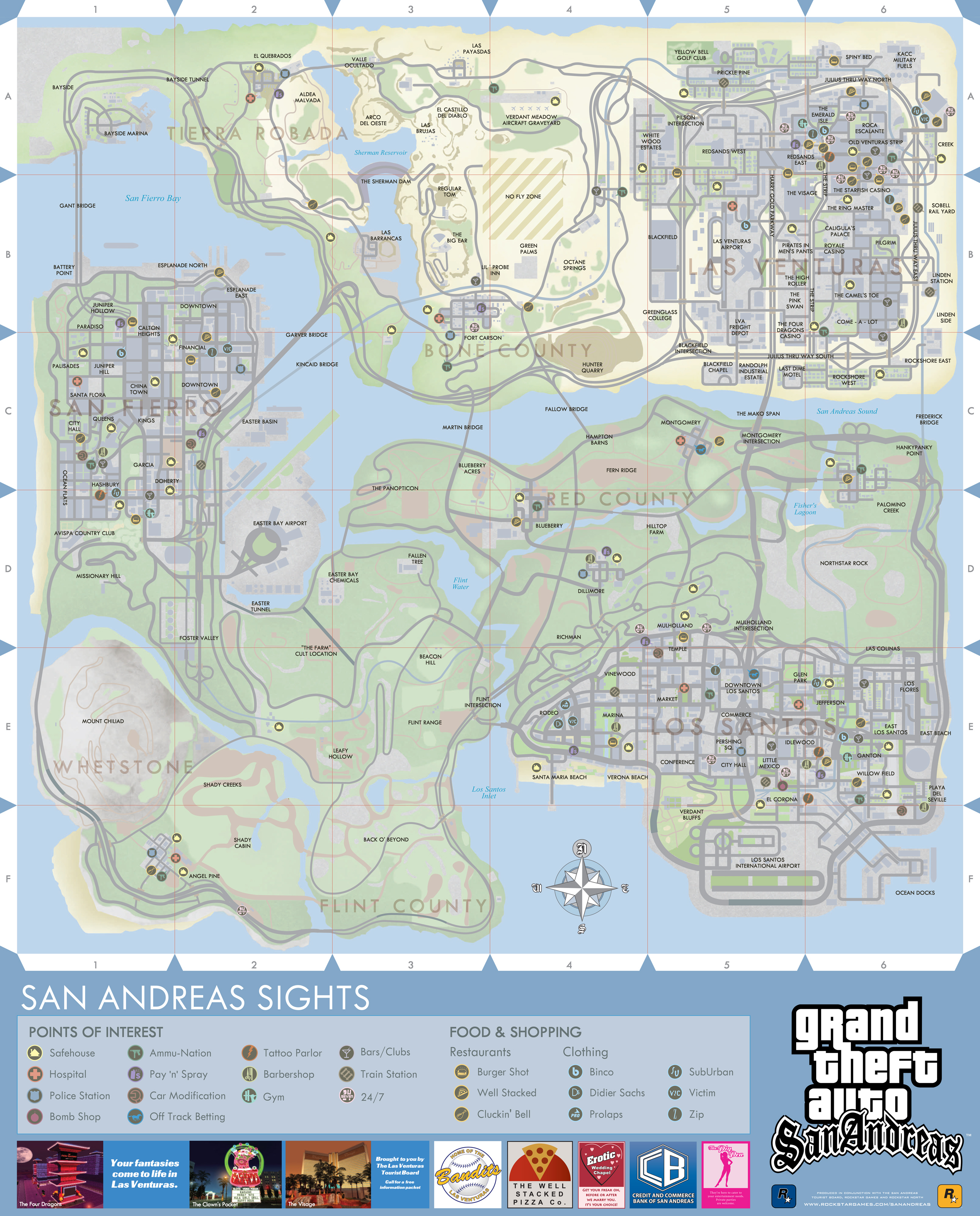 Grand Theft Auto 3 Map - Gta 3 Map - Sticker