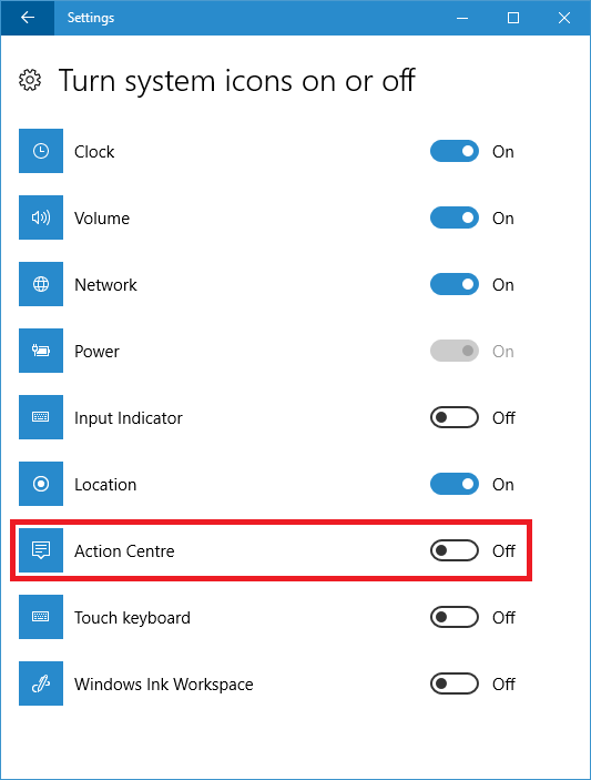 Disable Action Center / Notification Icon On Windows 10 Matthew Hill